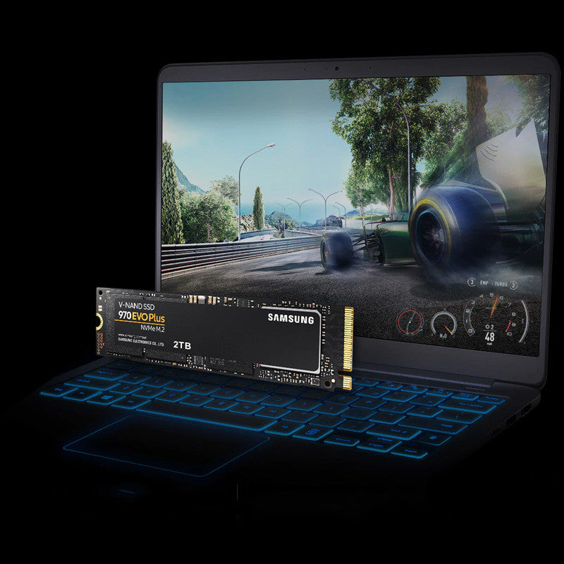 Samsung 970 EVO Plus NVMe SSD (سرعة عالية للألعاب والعمل)